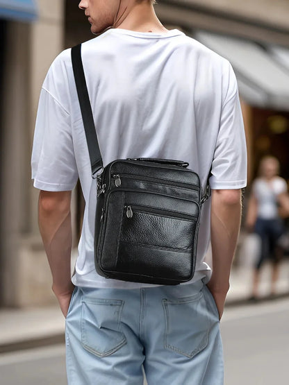 Men's Shoulder s Casual Genuine Leather Gift for Man Crossbody Handbags Business Messenger Bag Male