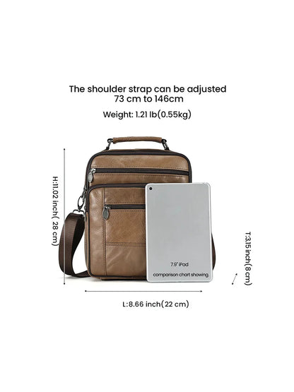 Men's Shoulder s Casual Genuine Leather Gift for Man Crossbody Handbags Business Messenger Bag Male