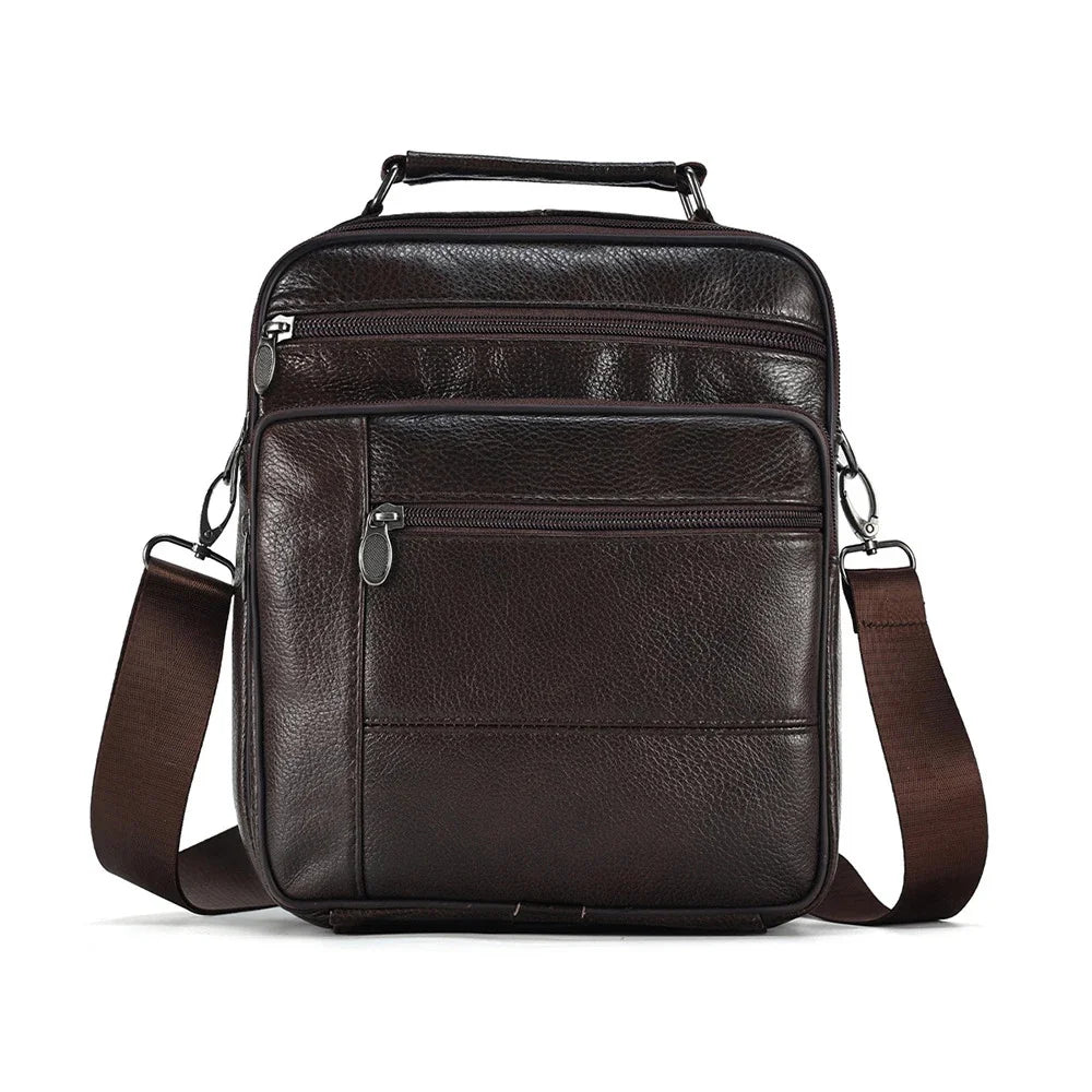 Men's Shoulder s Casual Genuine Leather Gift for Man Crossbody Handbags Business Messenger Bag Male