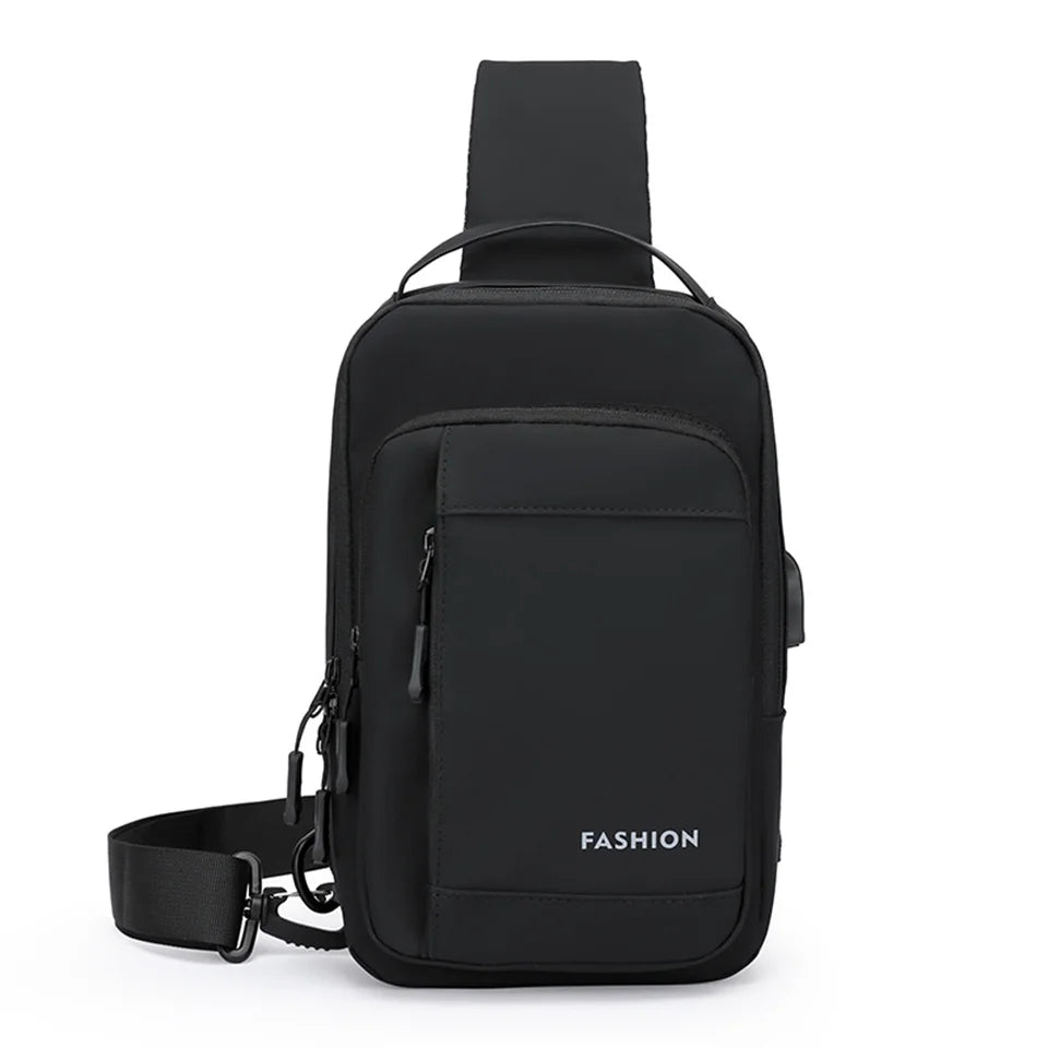 Men's Simple Shoulder Bag Waterproof Men's Casual Handbag Large Capacity Lightweight Men's Fashion Versatile Bag