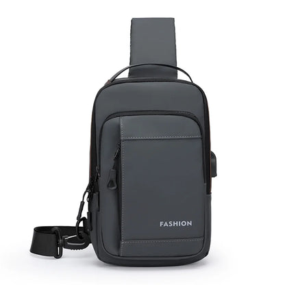 Men's Simple Shoulder Bag Waterproof Men's Casual Handbag Large Capacity Lightweight Men's Fashion Versatile Bag