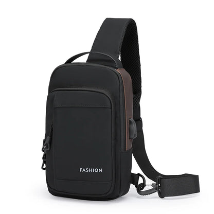 Men's Simple Shoulder Bag Waterproof Men's Casual Handbag Large Capacity Lightweight Men's Fashion Versatile Bag
