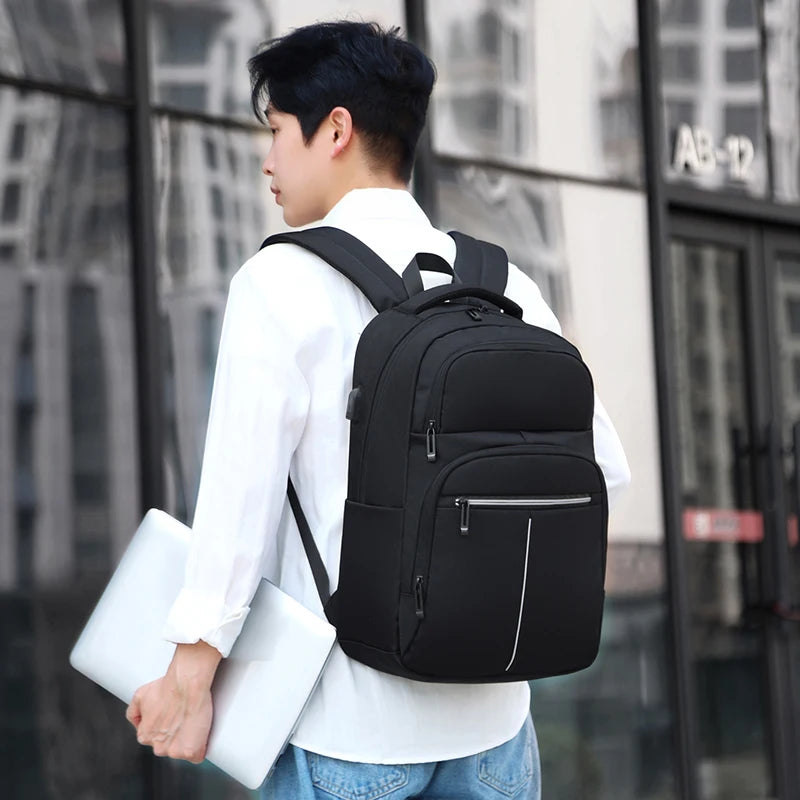 Men's Simplicity Leisure Rucksacks Waterproof Oxford Male High-capacity Travel Backpacks Multifunctional Man Light Laptop Bags