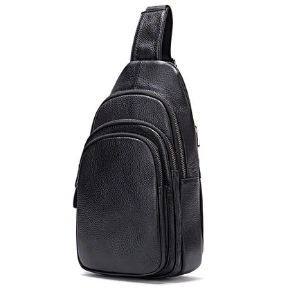 Men's Sling Casual Men’s s Genuine Leather Shoulder Crossbody Man Travel Chest Pack Side Bags My Orders