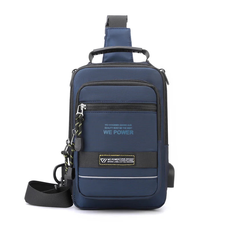 Men's Sports Leisure Chest Pack Designer Male Travel Fashion Crossbody Bags Waterproof Nylon Man Shoulder Bags Light Handbags