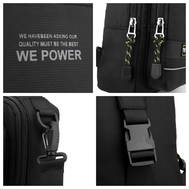 Men's Sports Leisure Chest Pack Designer Male Travel Fashion Crossbody Bags Waterproof Nylon Man Shoulder Bags Light Handbags