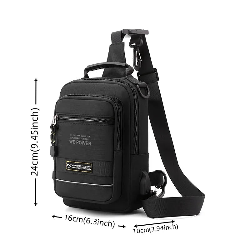 Men's Sports Leisure Chest Pack Designer Male Travel Fashion Crossbody Bags Waterproof Nylon Man Shoulder Bags Light Handbags