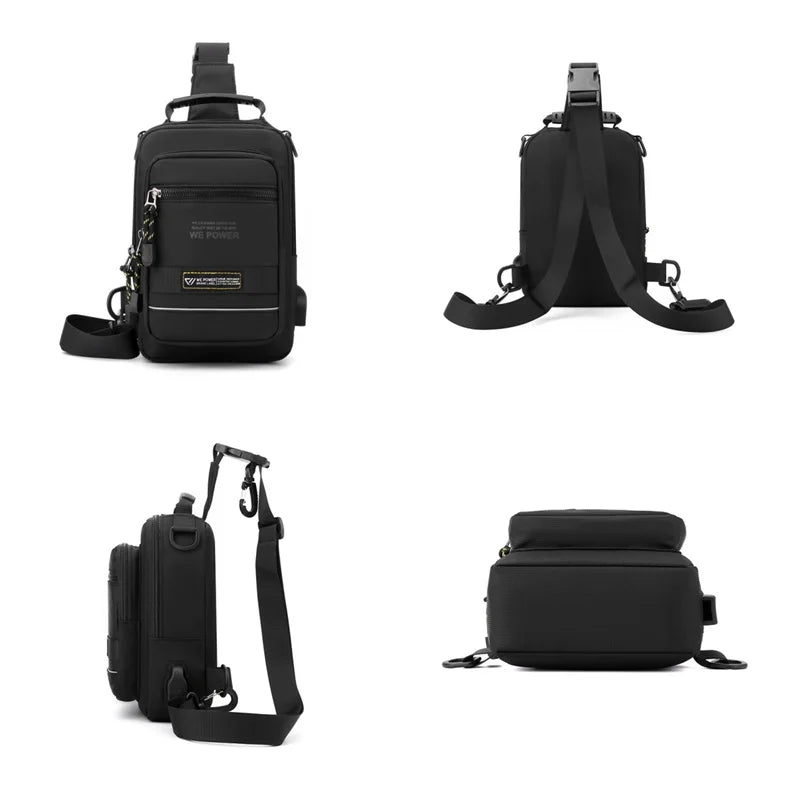Men's Sports Leisure Chest Pack Designer Male Travel Fashion Crossbody Bags Waterproof Nylon Man Shoulder Bags Light Handbags