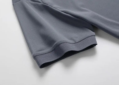 Men's  Summer Short Sleeved Shirt Casual Breathable High-Quality Top Loose Fitting Work Clothe