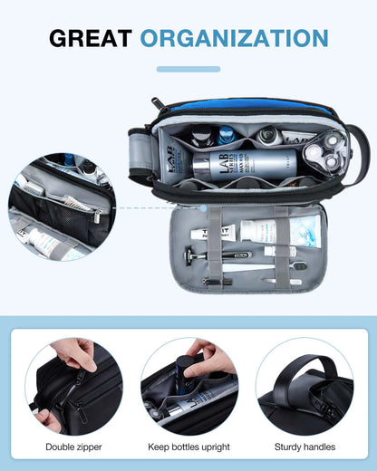 Men's Toiletry Bag BAGSMART Large Toiletry Organizer Dopp Kit Waterproof Bathing Bags for Toiletries Travel Accessories