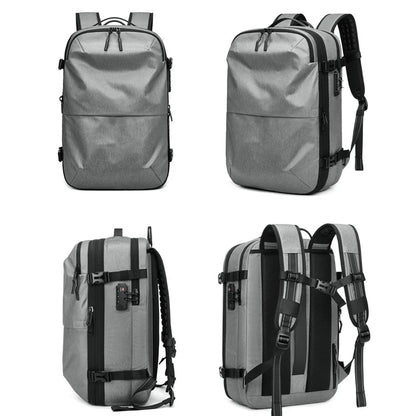 Men's Travel Backpack Expandable Oxford Cloth Waterproof Laptop Bag Multifunctional Business Fashion Anti-theft Vacuum Work Pack