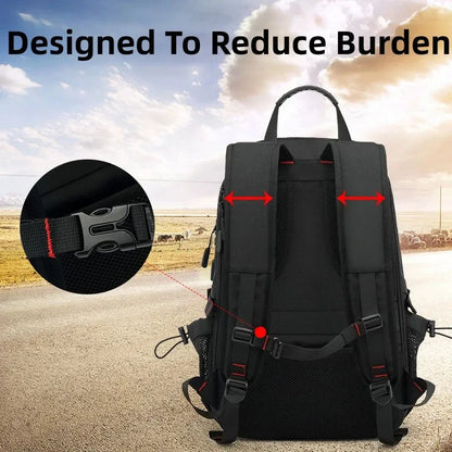 Men's Traveling 50-80L Large Capacity Business For Men 17 Inch Laptop Bags Fashion Oxford With Shoe Backpack