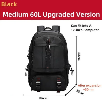 Men's Traveling 50-80L Large Capacity Business For Men 17 Inch Laptop Bags Fashion Oxford With Shoe Backpack