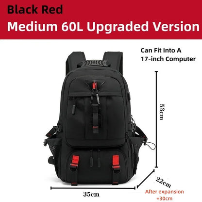 Men's Traveling 50-80L Large Capacity Business For Men 17 Inch Laptop Bags Fashion Oxford With Shoe Backpack