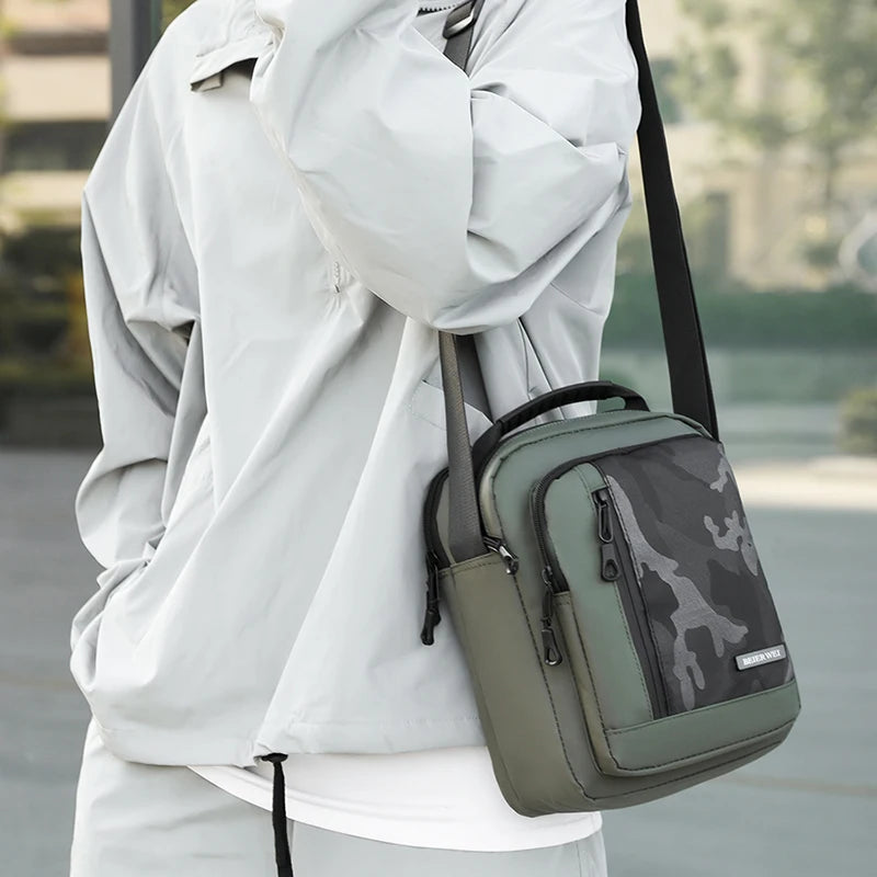 Men's Trend Crossbody Bags Waterproof Oxford Large-capacity Male Leisure Handbags High Quality Light Man Fashion Shoulder Bags