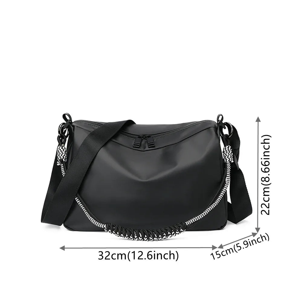 Men's Trend Nylon Crossbody Bag Designer Large-capacity Waterproof Men Versatile Messenger Bag Female Men Shoulder Bags