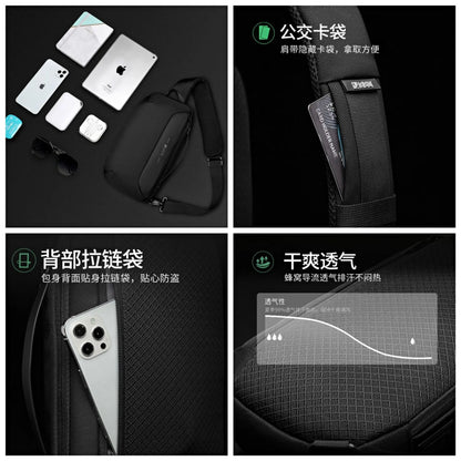 Men‘s Trendy Multi-functional New Casual Shoulder Bags Sport Travel Outdoor Messenger Crossbody Sling Chest Bag Pack For Male 가방