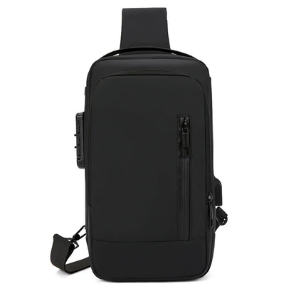 Men's Versatile Nylon Waist Packs Waterproof Men Light Travel Leisure Chest Packs Man Motion Fashion Shoulder Bags