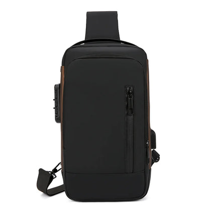 Men's Versatile Nylon Waist Packs Waterproof Men Light Travel Leisure Chest Packs Man Motion Fashion Shoulder Bags