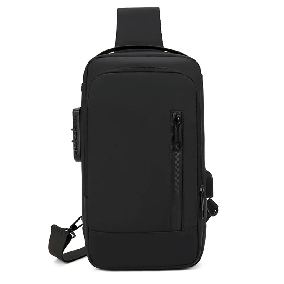 Men's Versatile Nylon Waist Packs Waterproof Men Light Travel Leisure Chest Packs Man Motion Fashion Shoulder Bags