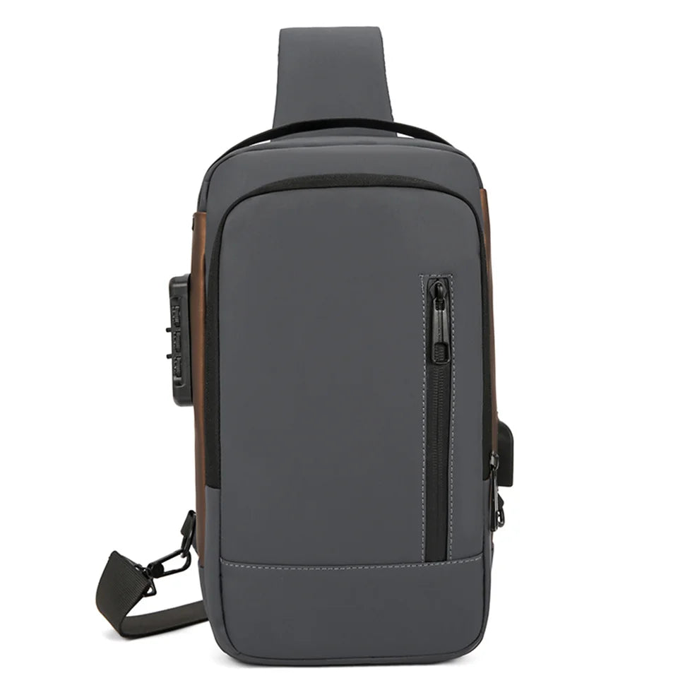 Men's Versatile Nylon Waist Packs Waterproof Men Light Travel Leisure Chest Packs Man Motion Fashion Shoulder Bags