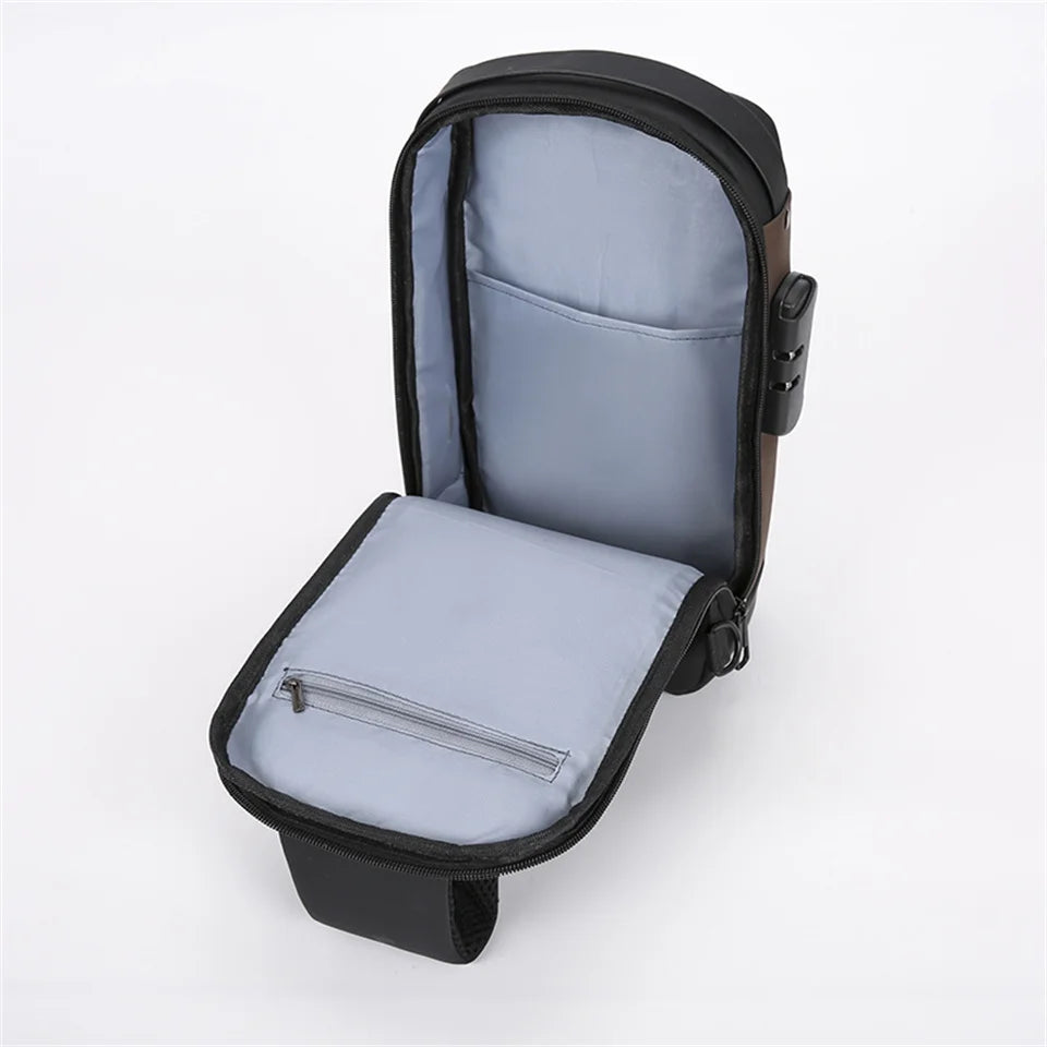 Men's Versatile Nylon Waist Packs Waterproof Men Light Travel Leisure Chest Packs Man Motion Fashion Shoulder Bags