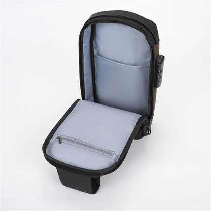 Men's Versatile Nylon Waist Packs Waterproof Men Light Travel Leisure Chest Packs Man Motion Fashion Shoulder Bags