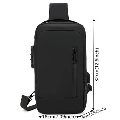 Men's Versatile Nylon Waist Packs Waterproof Men Light Travel Leisure Chest Packs Man Motion Fashion Shoulder Bags