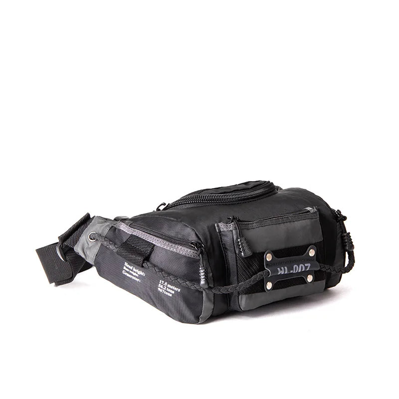 Men's Waist Bag Oxford Spinning Crossbody Casual Portable Small Bag Messenger Bag Army Color Black