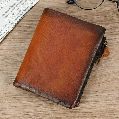 Men's Wallet Genuine For Cards Small Male Coin Purse Short Leather Wallets Clutch Mens burse