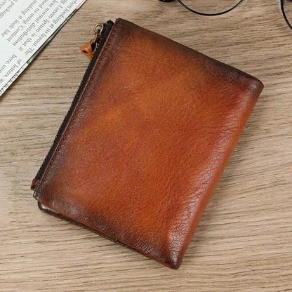 Men's Wallet Genuine For Cards Small Male Coin Purse Short Leather Wallets Clutch Mens burse