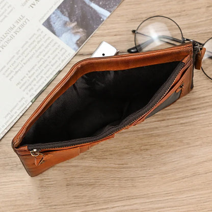 Men's Wallet Genuine For Cards Small Male Coin Purse Short Leather Wallets Clutch Mens burse