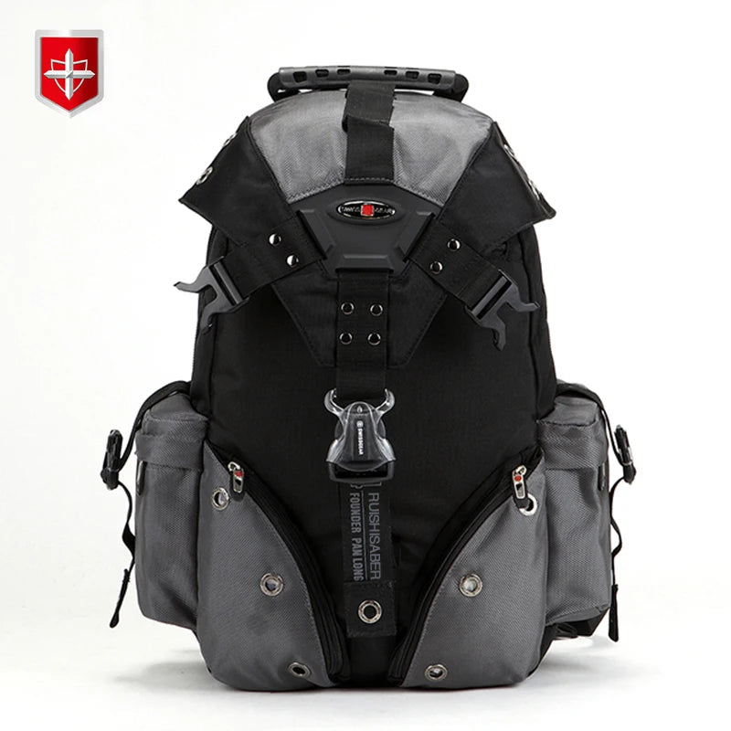 Men's Waterproof Backpack 15.6 inch Laptop computer Backpacks Swiss Travel Backpack Male Oxford Casual Schoolbag Male Mochila