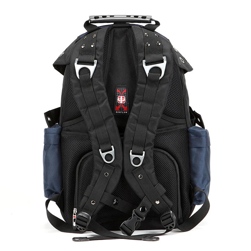 Men's Waterproof Backpack 15.6 inch Laptop computer Backpacks Swiss Travel Backpack Male Oxford Casual Schoolbag Male Mochila