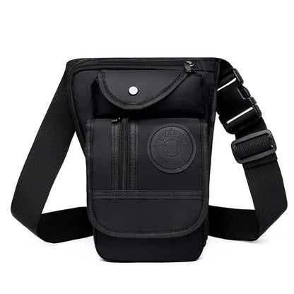 Men's Waterproof Oxford Fashion Crossbody Bags Multi-function Leg Bag Soft And Light Multi Layer Large Capacity Men Shoulder Bag