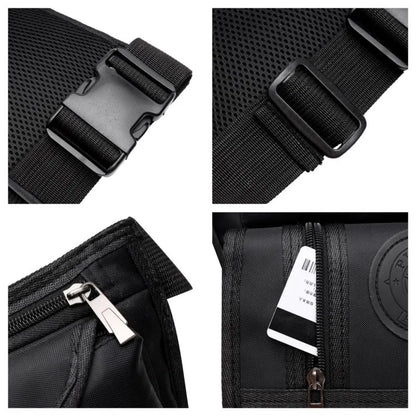 Men's Waterproof Oxford Fashion Crossbody Bags Multi-function Leg Bag Soft And Light Multi Layer Large Capacity Men Shoulder Bag