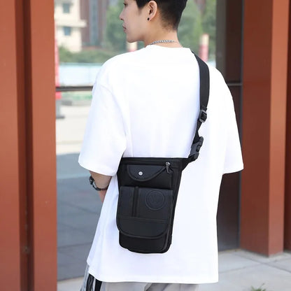 Men's Waterproof Oxford Fashion Crossbody Bags Multi-function Leg Bag Soft And Light Multi Layer Large Capacity Men Shoulder Bag