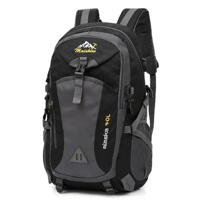 Men's Women's 40L USB Backpack Travel Waterproof Sports Bag Pack Outdoor Hiking Rucksack Climbing Camping For Female Male