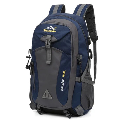 Men's Women's 40L USB Backpack Travel Waterproof Sports Bag Pack Outdoor Hiking Rucksack Climbing Camping For Female Male
