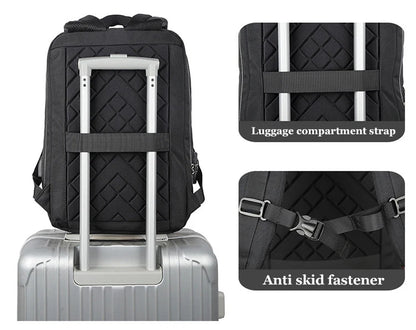 Men's backpack Password lock fashion 15.6 inch Laptop Backpacks USB charging Multi-layer Space Travel Bag Business Male Mochila