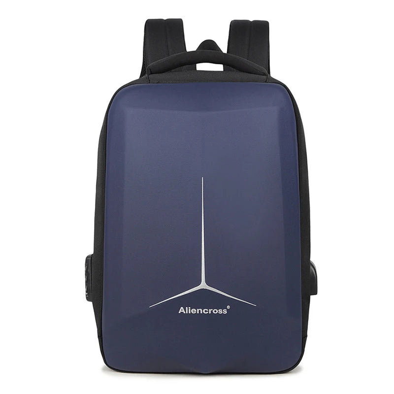 Men's backpack Password lock fashion 15.6 inch Laptop Backpacks USB charging Multi-layer Space Travel Bag Business Male Mochila