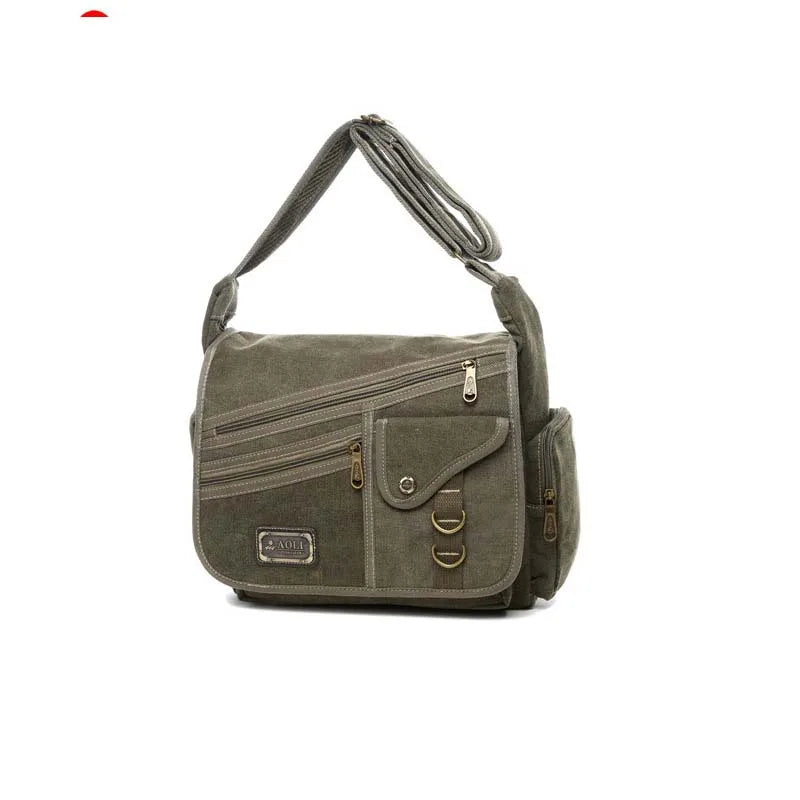 Men's bag Crossbody Bag Multifunction Men Retro Handbags Canvas Shoulder Messenger Bags Leisure Package Shoulder bag