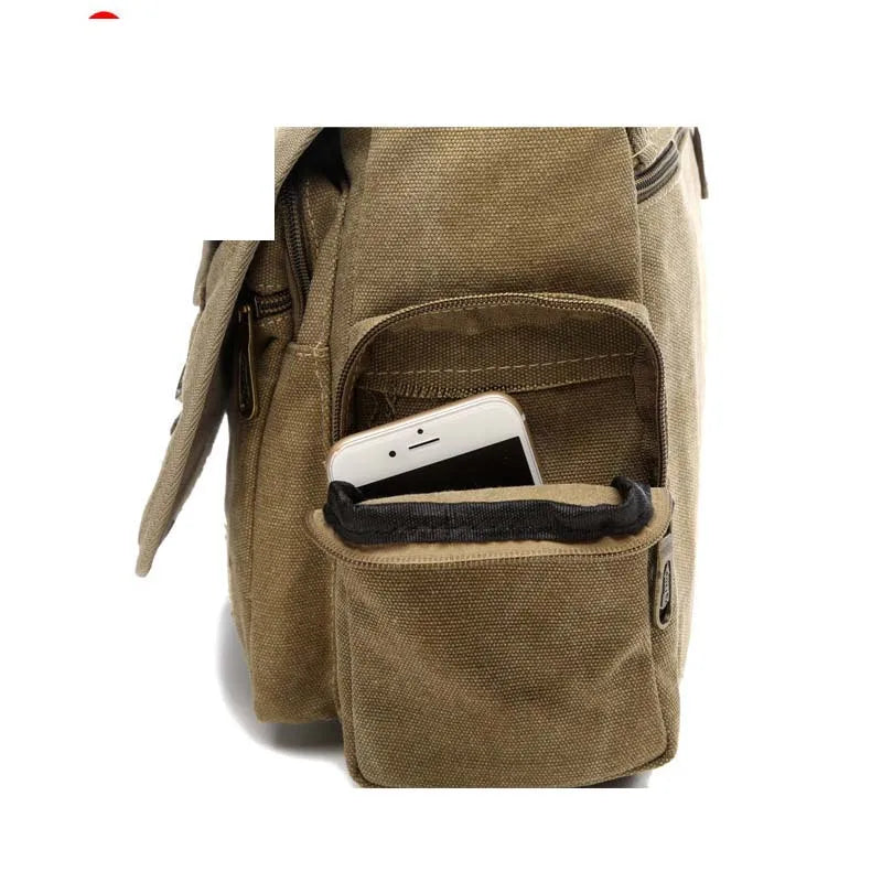 Men's bag Crossbody Bag Multifunction Men Retro Handbags Canvas Shoulder Messenger Bags Leisure Package Shoulder bag