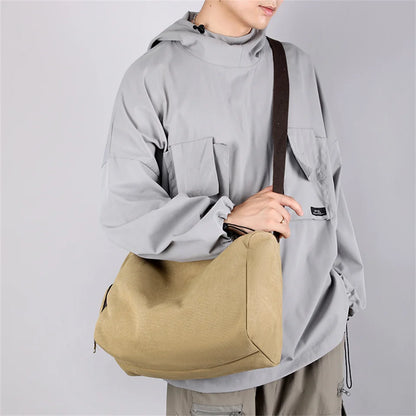 Men's canvas crossbody bag travel luxury handbag crossbody bag men's crossbody bag shoulder bag
