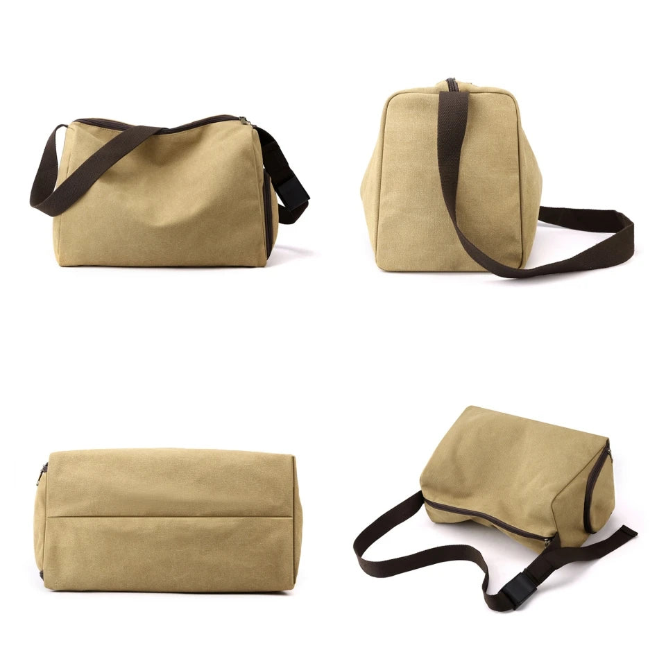 Men's canvas crossbody bag travel luxury handbag crossbody bag men's crossbody bag shoulder bag