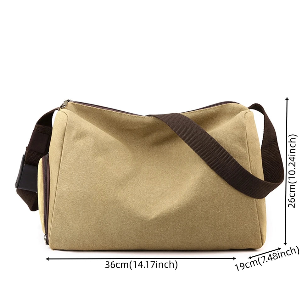 Men's canvas crossbody bag travel luxury handbag crossbody bag men's crossbody bag shoulder bag