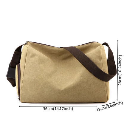 Men's canvas crossbody bag travel luxury handbag crossbody bag men's crossbody bag shoulder bag