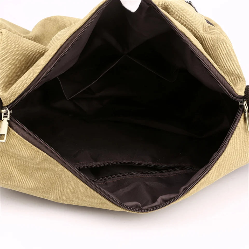 Men's canvas crossbody bag travel luxury handbag crossbody bag men's crossbody bag shoulder bag