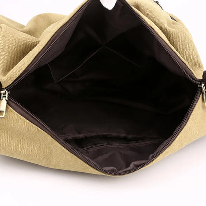 Men's canvas crossbody bag travel luxury handbag crossbody bag men's crossbody bag shoulder bag