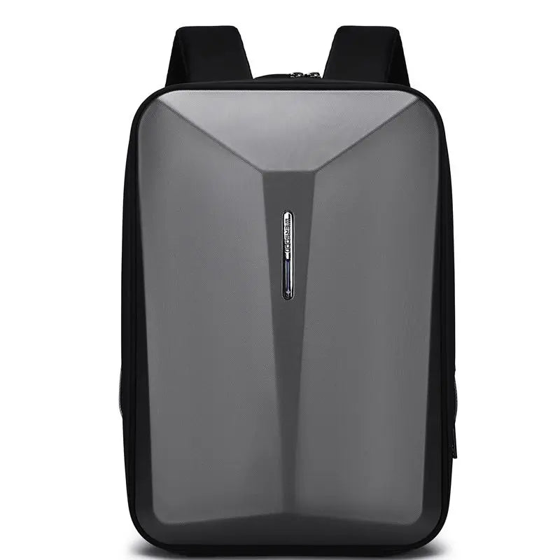 Men's laptop backpack plastic hard case computer bag Men's business waterproof backpack with USB charging port and password lock